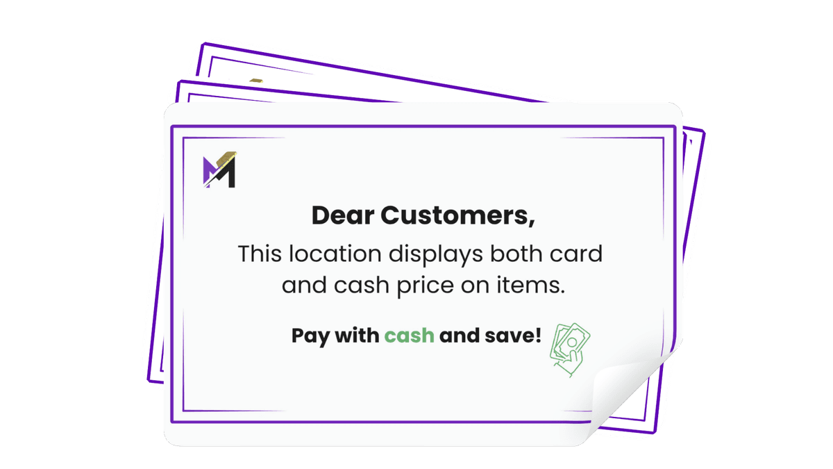 MTech Dual Pricing Stickers
