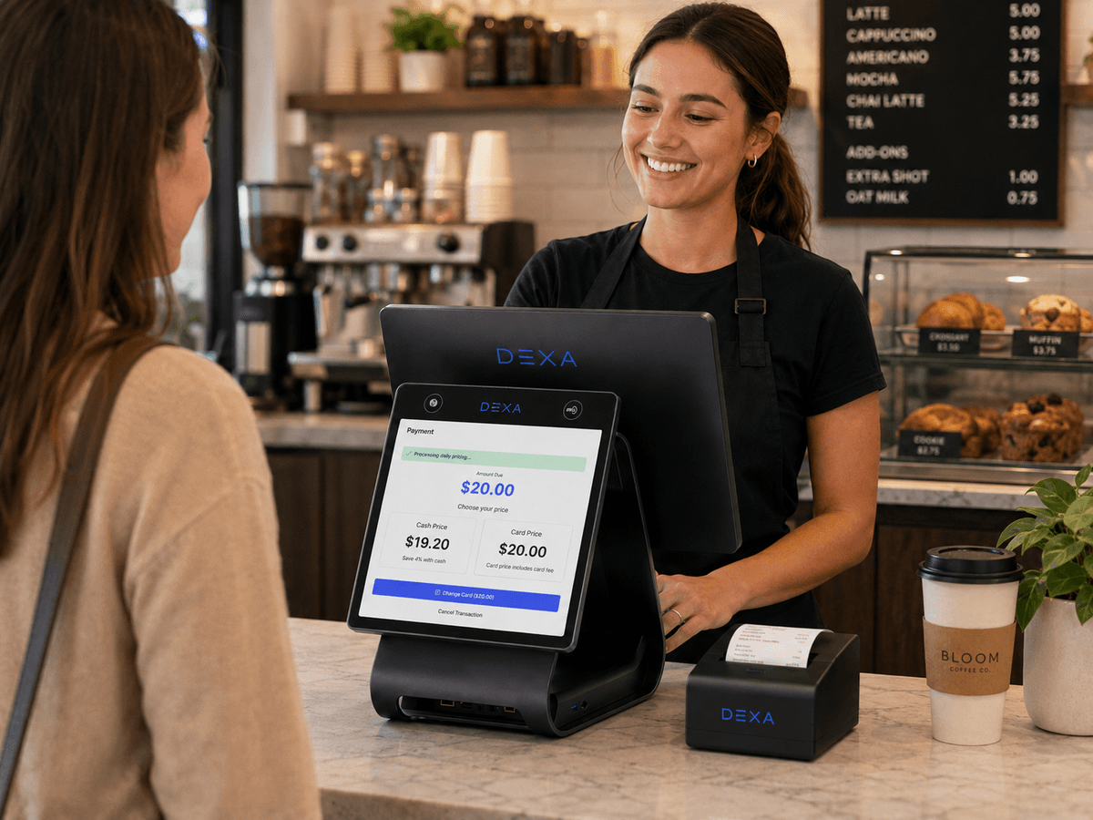 Restaurant counter using Dexa POS hardware