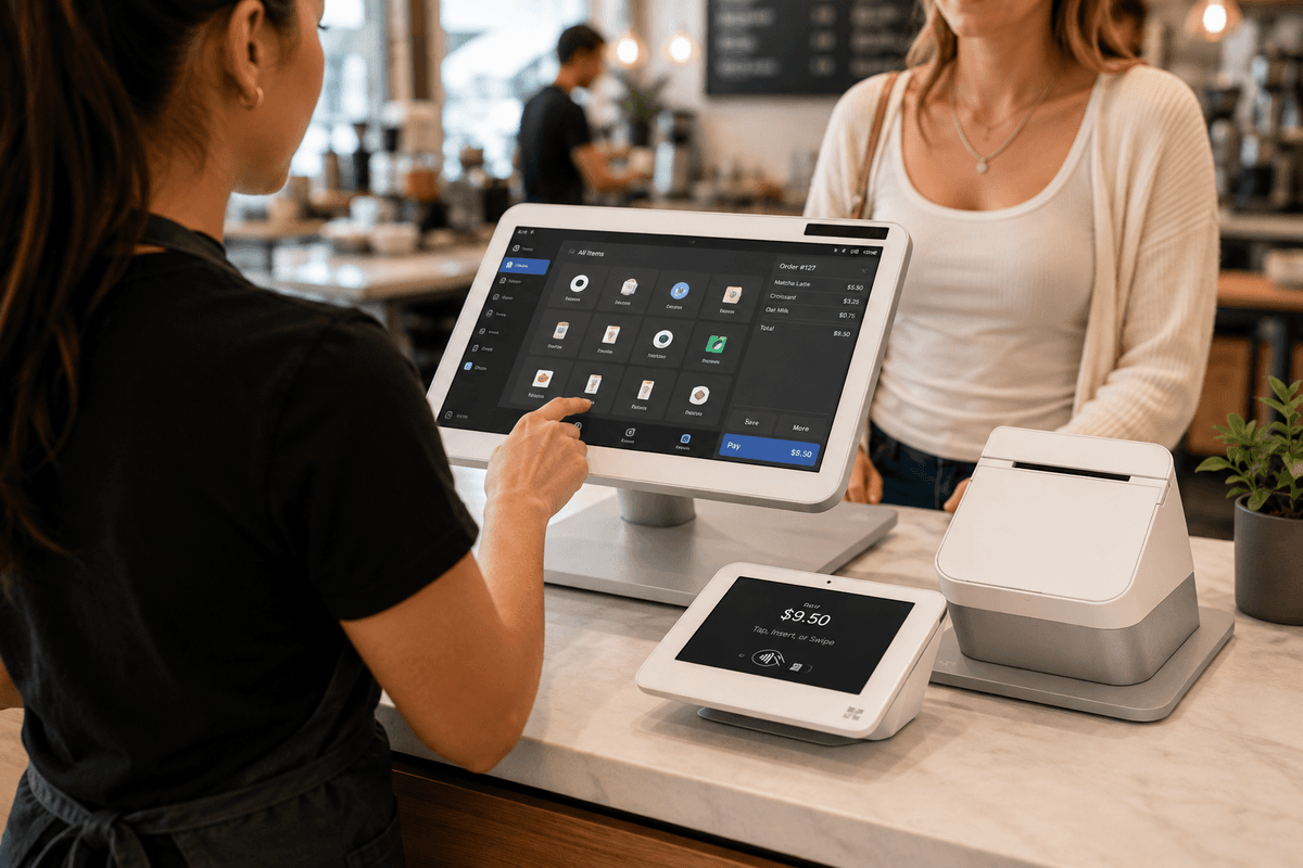 Clover POS hardware collage